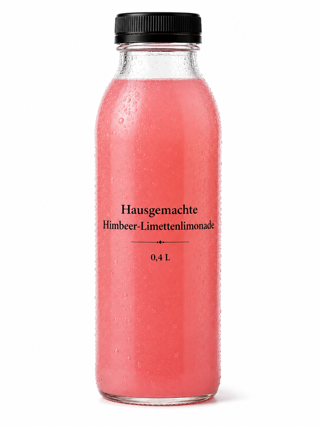 Hausgemachte Himbeer-Limettenlimonade 0,4 L