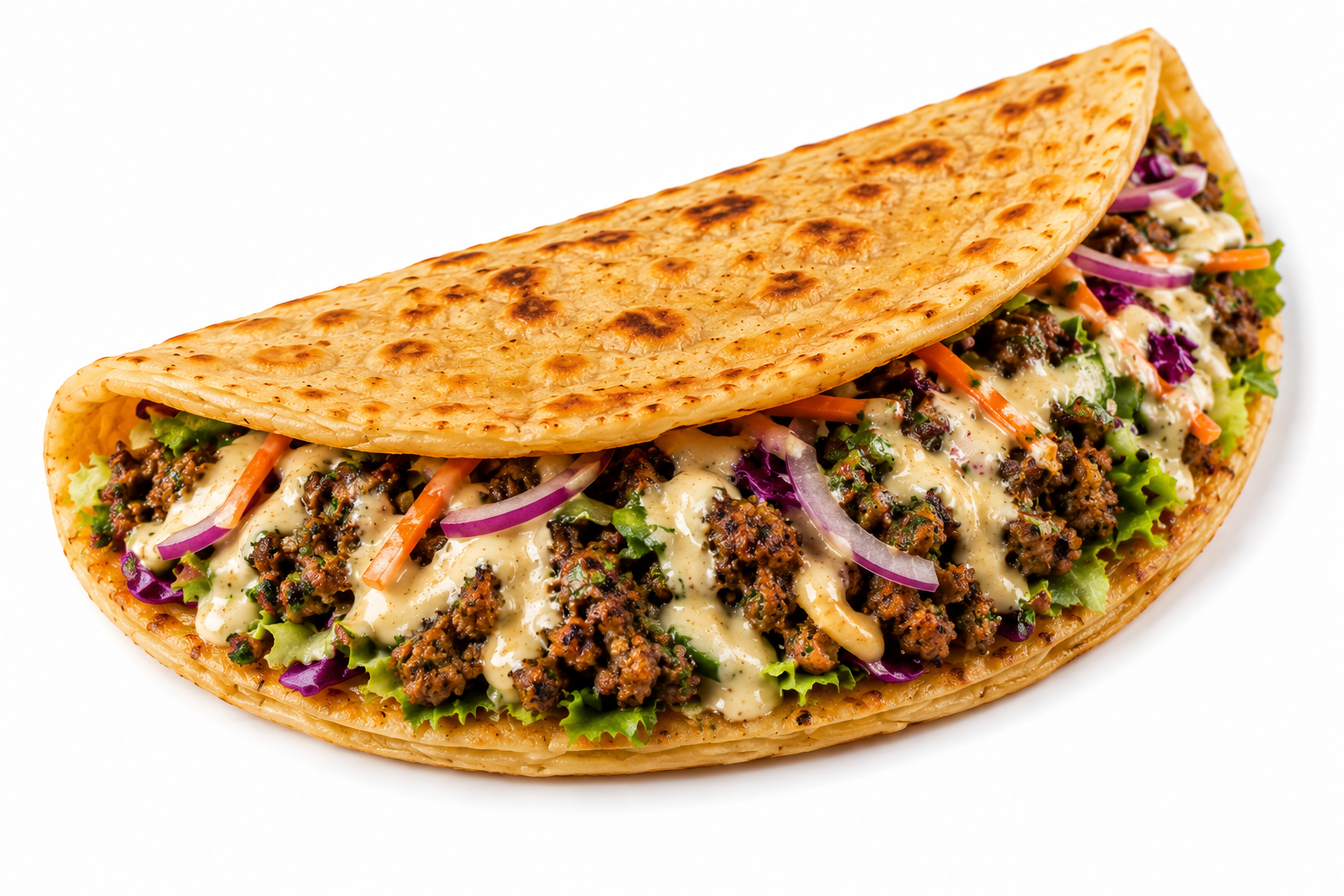 Smash Lamm Taco Paratha